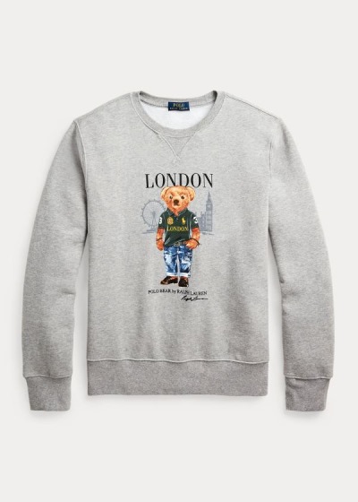 Polo Ralph Lauren London Bear Fleece Sweatshirt Herre Danmark (VIQSZ7825)